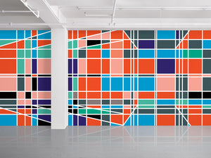 Midtown Wall Covering by Sarah Morris ARTISTS,OBJECTS Maharam   