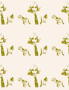 Andy Dandy Wallpaper by Christopher Makos ARTISTS,OBJECTS vendor-unknown white & gold  