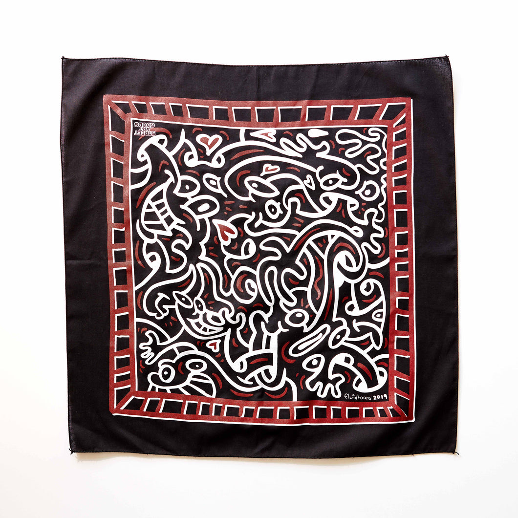 Fluidtoons Cartoon Bandana Artware Editions