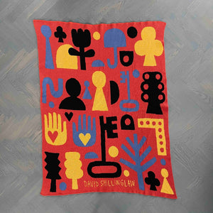 David Shillinglaw Hieroglyphics Cotton Throw Artware Editions