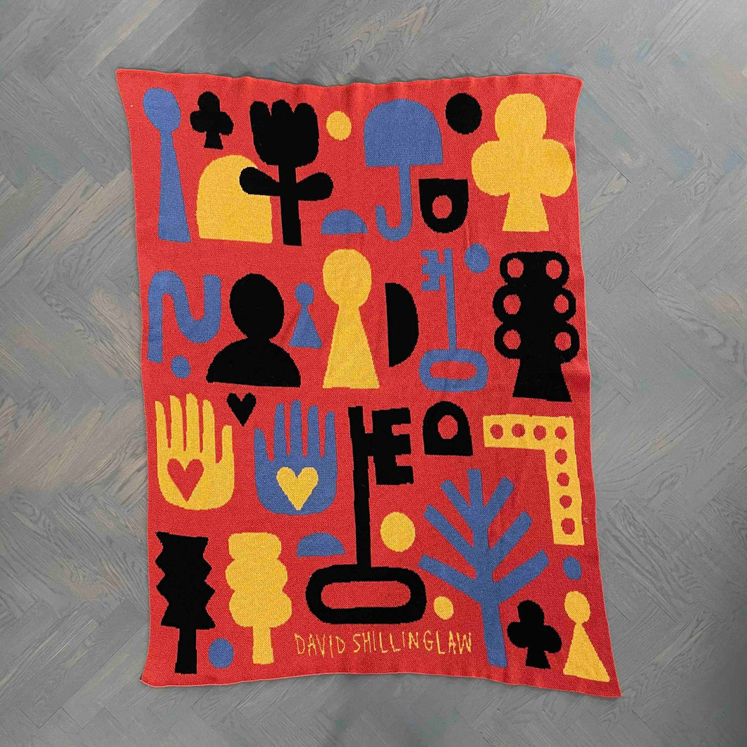 David Shillinglaw Hieroglyphics Cotton Throw Artware Editions