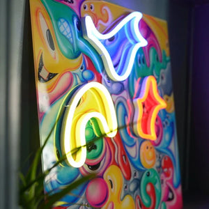 Faces in Places LED Neon Sign by Kenny Scharf