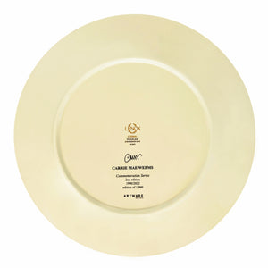 Commemoration Plate, 2nd edition by Carrie Mae Weems  Artware Editions   