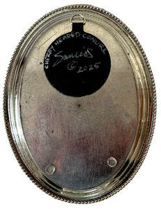 Cherry-Headed Conure Parrot Tray by Bill Samios Artware Editions