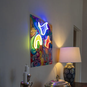 Faces in Places LED Neon Sign by Kenny Scharf