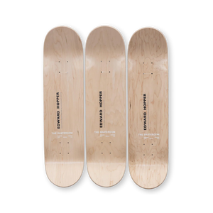 City Roofs by Edward Hopper Skateboard Deck Triptych Skateroom