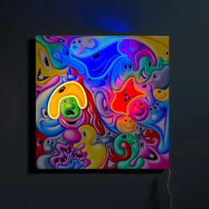 Faces in Places LED Neon Sign by Kenny Scharf