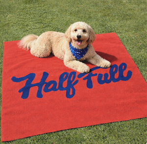 Half Full or Half Empty Throw Blanket by Joel Mesler Artware Editions