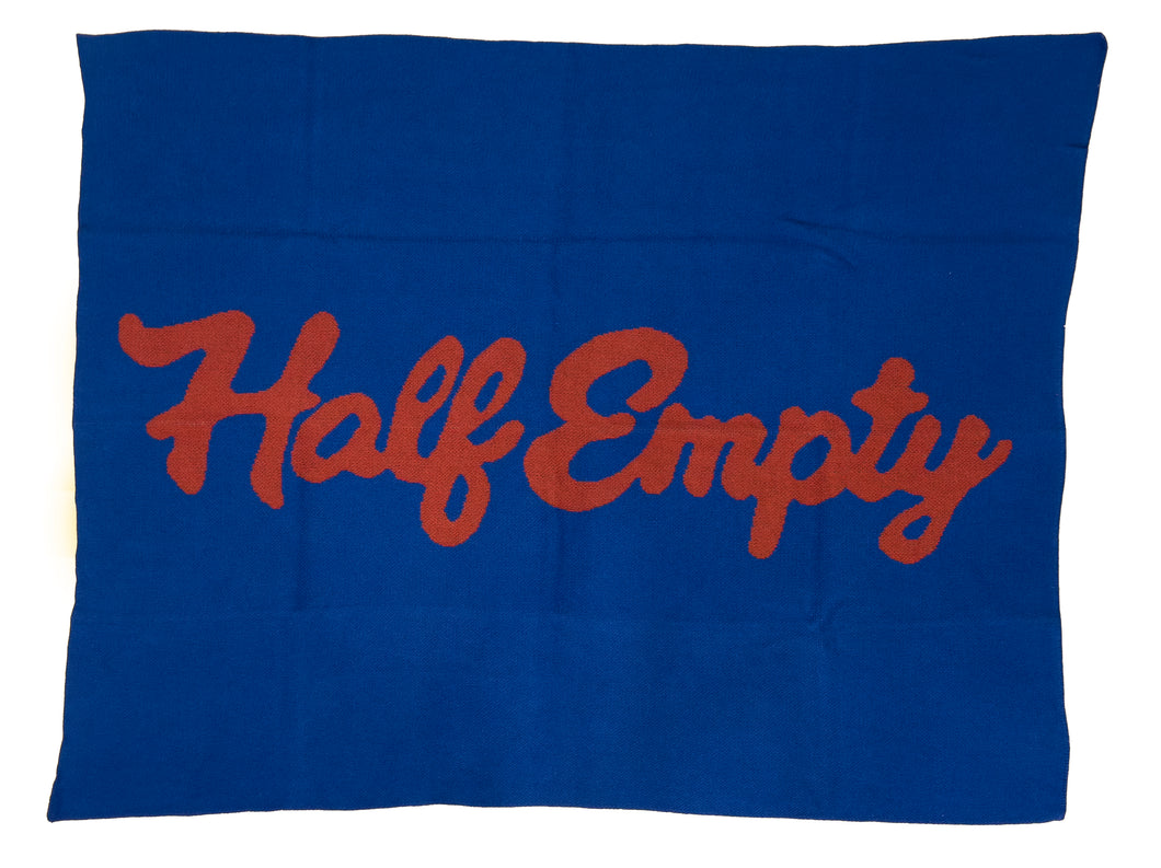 Half Full / Half Empty Throw Blankets by Joel Mesler Artware Editions Half Empty