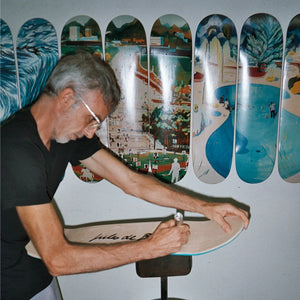 New Arrivals by Jules de Balincourt Skateboard Deck Triptych Skateroom