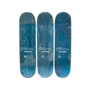 Three Ball 50/50 Tank (Spalding Dr. JK Silver Series, Wilson Supershot) by Jeff Koons Limited Edition Skateboard Deck Triptych Skateroom