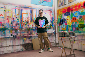 Soft Bear by Jon Burgerman LED Neon Lamp with Single-Color and Color-Changing Modes