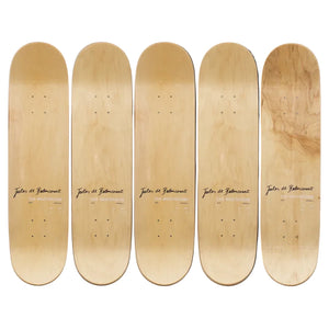 Expats Ticos and Gringos by Jules de Balincourt Skateboard Deck Pentaptych Skateroom