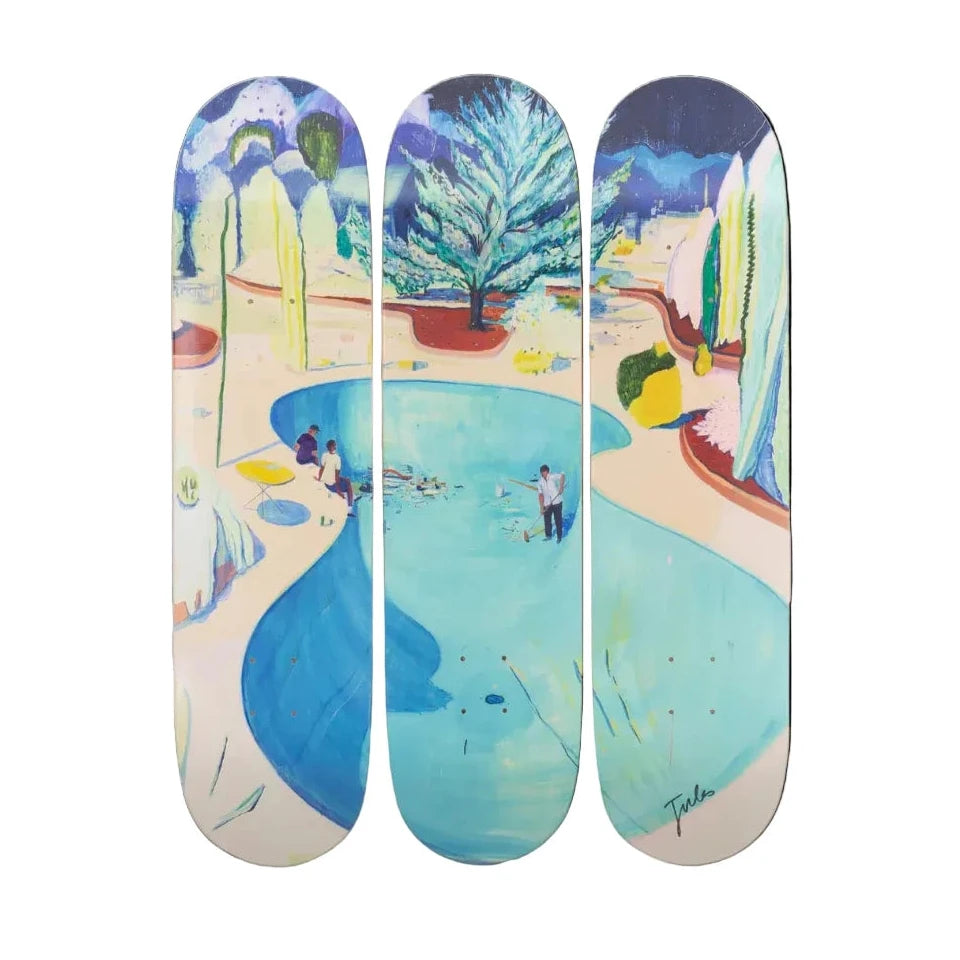 New Arrivals by Jules de Balincourt Skateboard Deck Triptych