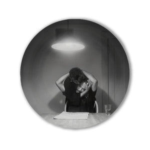 Untitled (Man reading newspaper) Plate Triptych by Carrie Mae Weems  Artware Editions   