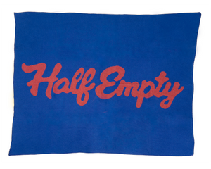 Half Full or Half Empty Throw Blanket by Joel Mesler Artware Editions Half Empty