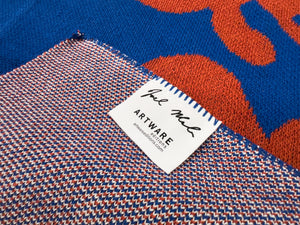 Half Full / Half Empty Throw Blankets by Joel Mesler Artware Editions