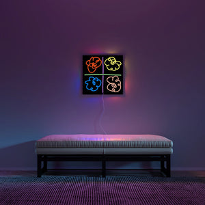 Flowers Neon Sign by Mickalene Thomas Artware Editions
