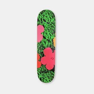 Flowers (Morning) by Andy Warhol Skateboard Deck Skateroom