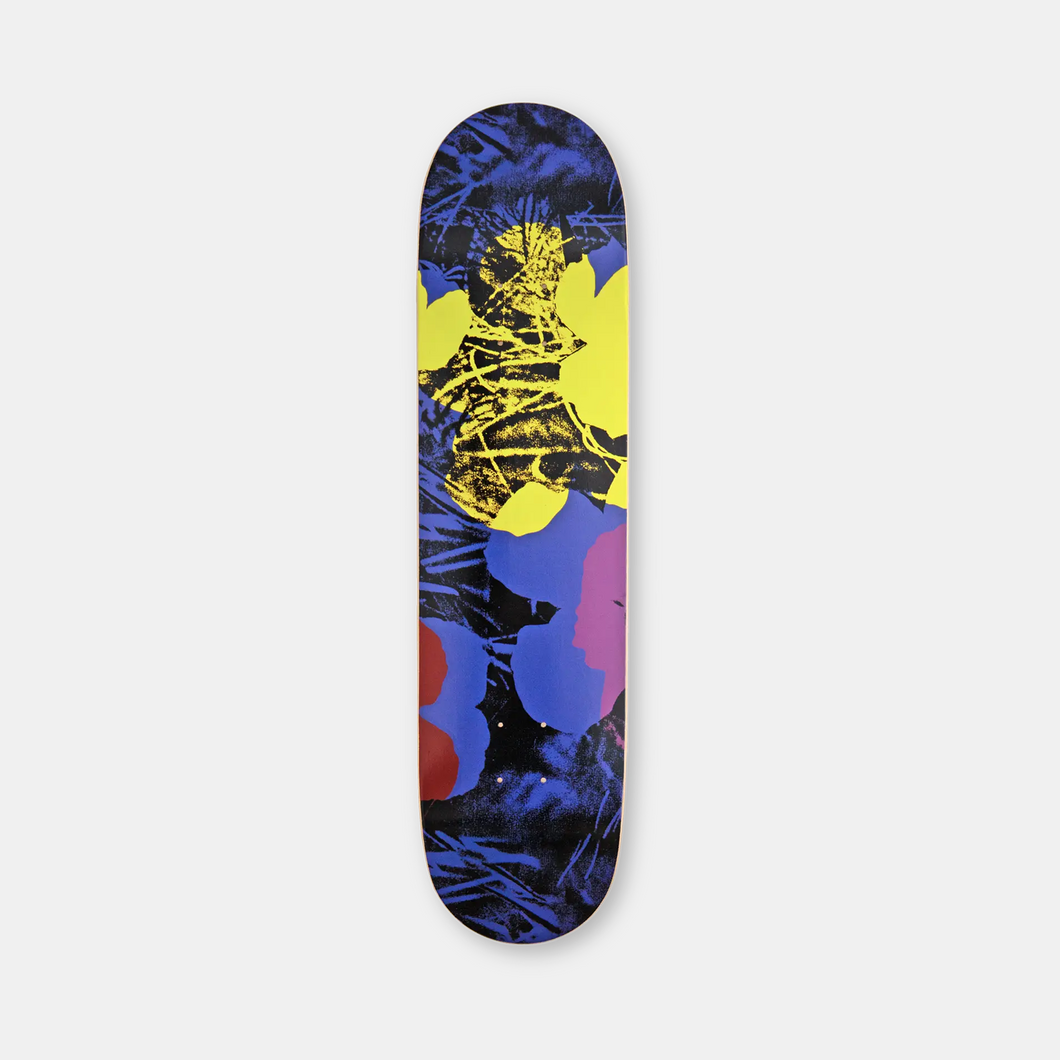 Flowers (Night) by Andy Warhol Skateboard Deck Skateroom