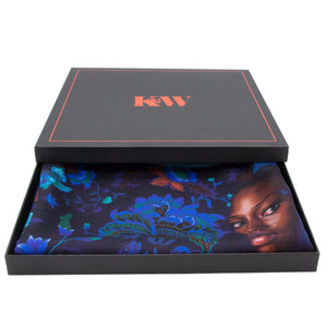 Notes on Blue Silk Scarf by Kehinde Wiley  Artware Editions   