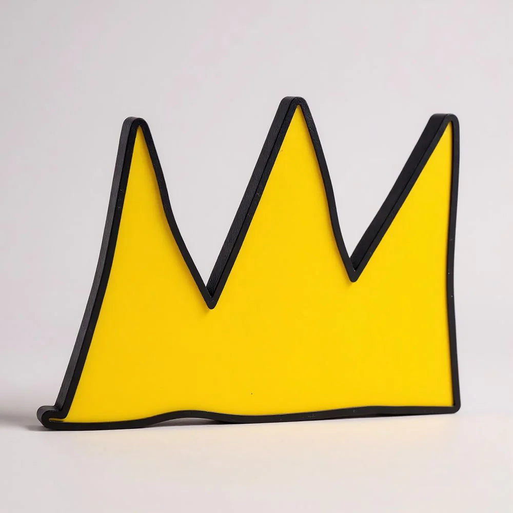 The Crown by Jean-Michel Basquiat LED Neon Lamp yellowpop