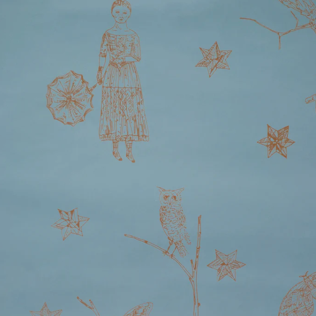 Maiden & Moonflower Wallpaper by Kiki Smith ARTISTS,OBJECTS vendor-unknown   