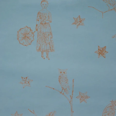 Maiden & Moonflower Wallpaper by Kiki Smith ARTISTS,OBJECTS vendor-unknown   