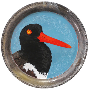 American Oyster Catcher Dish by Bill Samios  Artware Editions   