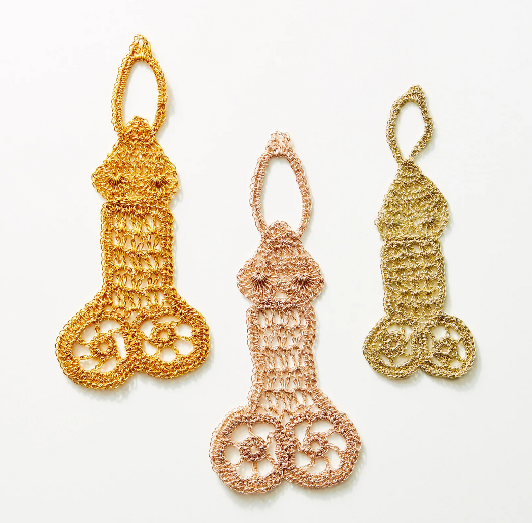 Olek Xxxmas Ornaments Artware Editions brass/rose gold/pale gold