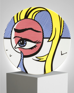 Girl with Tear Plate by Roy Lichtenstein Ligne Blanche