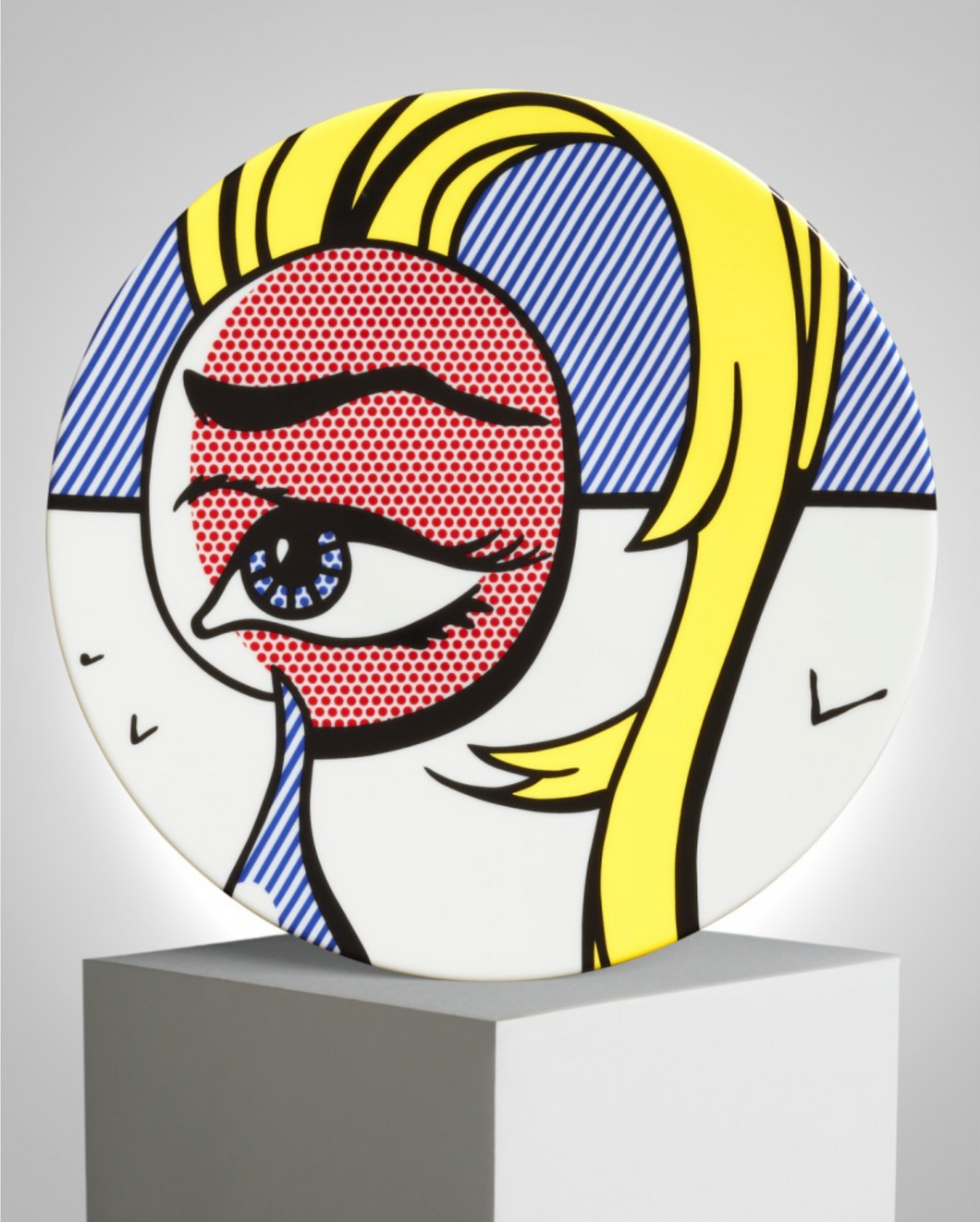 Girl with Tear Plate by Roy Lichtenstein Ligne Blanche
