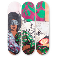 Afro Goddess Looking Forward Skateboard Decks by Mickalene Thomas Artware Editions