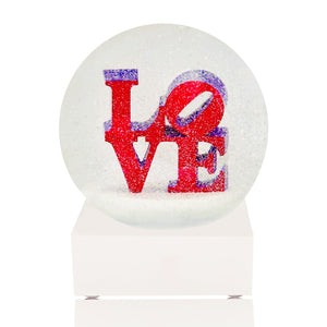LOVE Snow Globe by Robert Indiana  Artware Editions   
