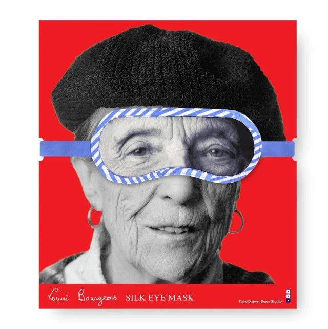 Silk Portrait Eye Mask featuring Louise Bourgeois GIFTING,OBJECTS,ARTISTS,NEW! vendor-unknown