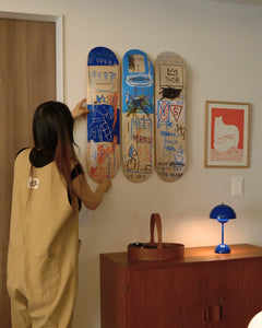 Charles the First by Jean-Michel Basquiat Skateboard Deck Triptych Skateroom