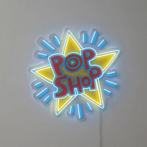 Pop Shop by Keith Haring Neon Sign