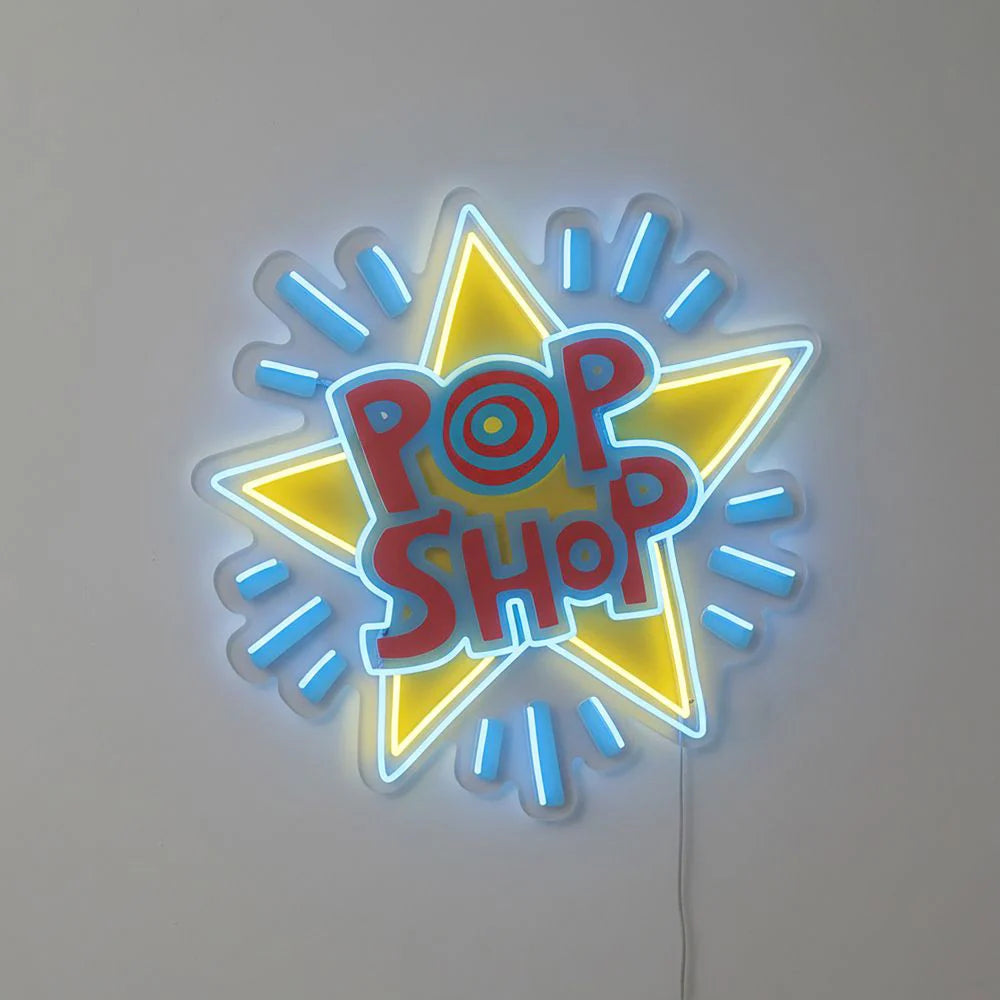 Pop Shop by Keith Haring Neon Sign