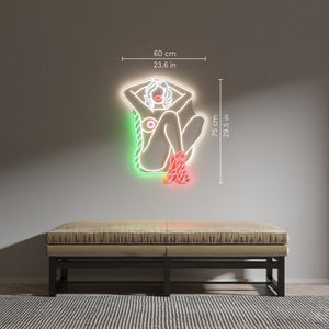 La Femme Neon Sign by Tom Wesselmann  yellowpop   