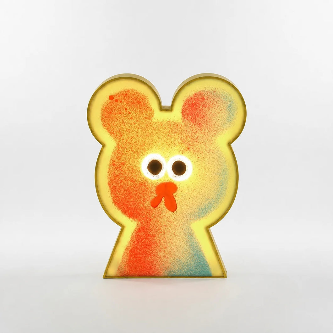 Soft Bear by Jon Burgerman LED Neon Lamp with Single-Color and Color-Changing Modes