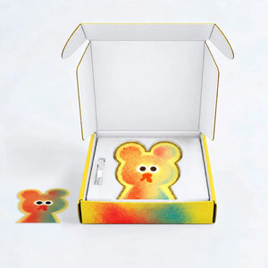 Soft Bear by Jon Burgerman LED Neon Lamp with Single-Color and Color-Changing Modes
