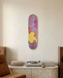 Flowers (Afternoon) by Andy Warhol Skateboard Deck