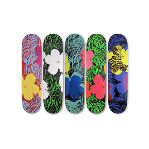 Flowers by Andy Warhol Skateboard Deck Box Set (Pentaptych)