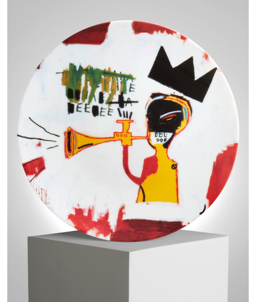 Trumpet Plate by Jean-Michel Basquiat ARTISTS,OBJECTS,GIFTING Ligne Blanche