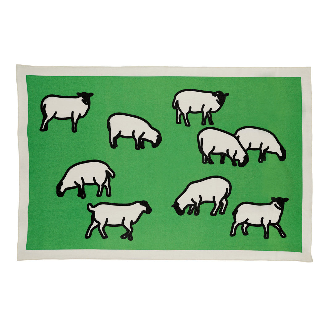 Sheep Blanket by Julian Opie OBJECTS,NEW!,GIFTING,ARTISTS vendor-unknown   