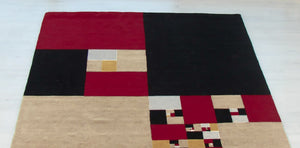 Nine Constant Windows Rug by James Siena BravinLee