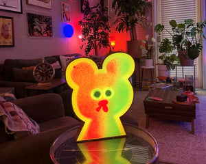 Soft Bear by Jon Burgerman LED Neon Lamp with Single-Color and Color-Changing Modes