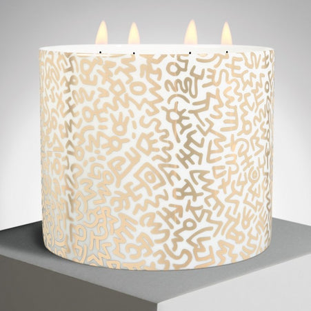 Gold Pattern Candle by Keith Haring Artware Editions