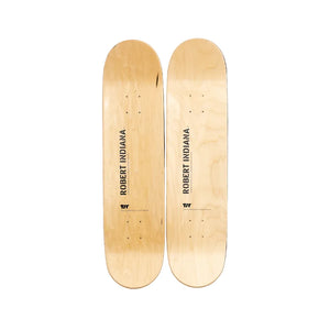 USA 666 by Robert Indiana Skateboard Deck Diptych Skateroom