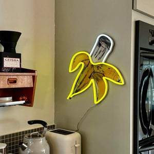Banana by Jean-Michel Basquiat Neon Sign